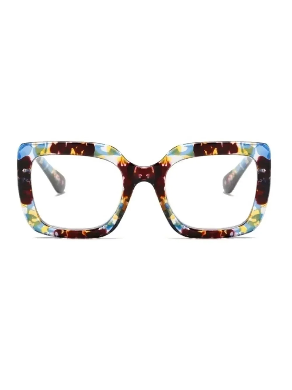 +2.00 Oversized reading glasses anti blue light